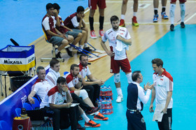 دیدار والیبال تیم‌های ملی ایران و لهستان